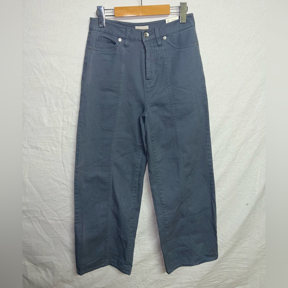 Brixton Providence Wide Leg Pants High Waisted Blue Size 25W